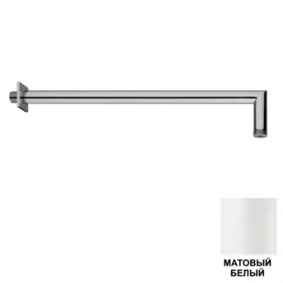 BD020B04Q AquaElite настенный кронштейн для верхнего душа из латуни, 450 мм, 1/2", белый матовый