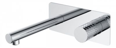Смеситель для раковины, встраиваемый в стену Boheme STICK CHROME DIAMOND CHROME 125-CRCR