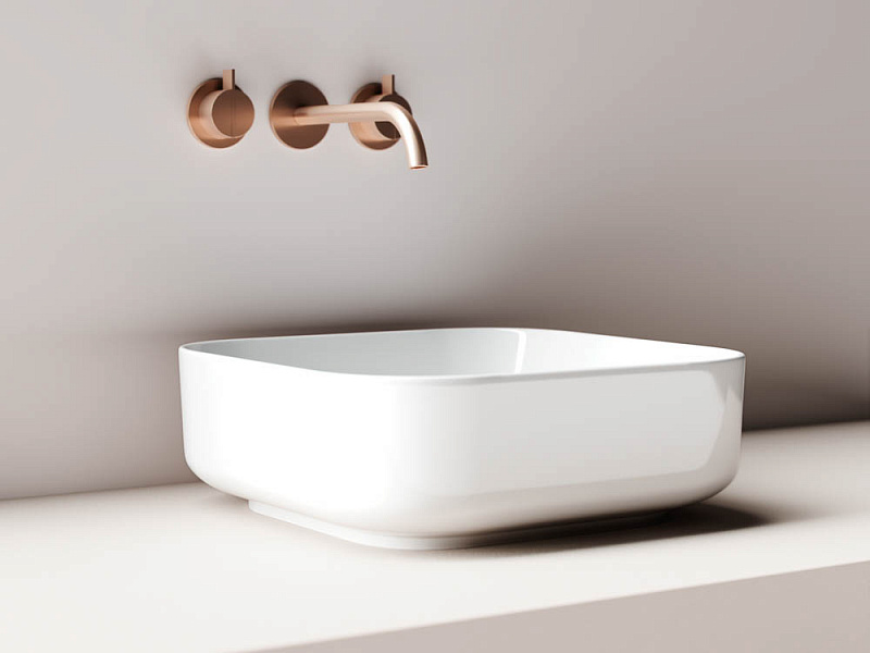 Умывальник чаша накладная квадратная 38x38 Ceramica Nova Element CN6012