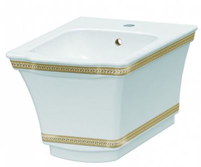 Подвесное Биде с узором Hermitage GOLD 953-G
