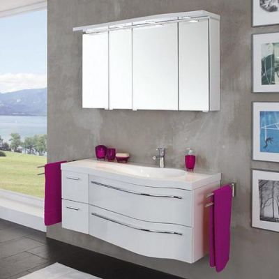 Комплект мебели 120 см Puris Swing WUA 3690 L белый
