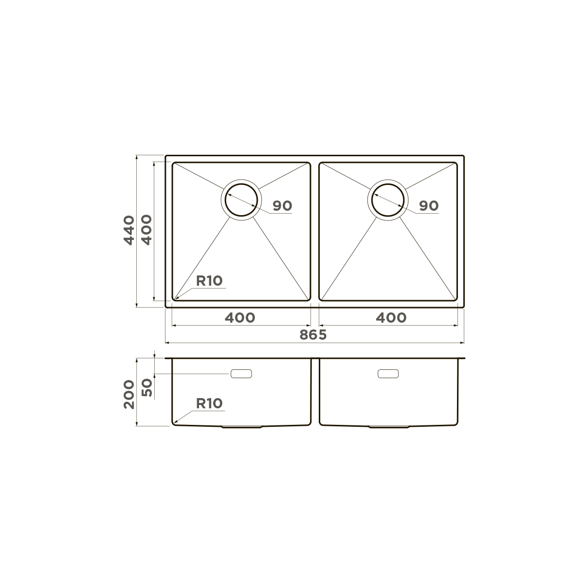 Кухонная мойка Omoikiri Taki 86-2-LG 4993792