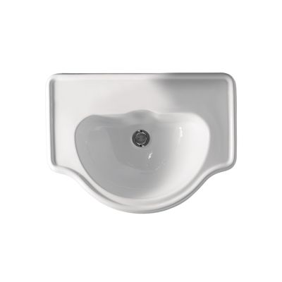 103001*0 KERASAN Retro Раковина 62х45,5см без отв. под смеситель, цвет белый