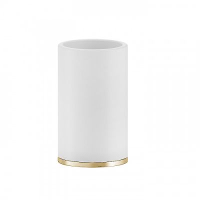 Gessi Inciso Стакан, настольный, цвет: золото/белый 58531#246