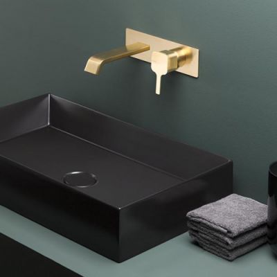 Смеситель для раковины Ritmonio Taormina PR35AY101GOX матовое золото