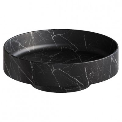 Раковина накладная Corian 400*130 Nero Marquina 801-NM