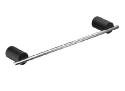 10738 Etrusca DINAMIC Полотенцедержатель 40 см. хром/чёрный