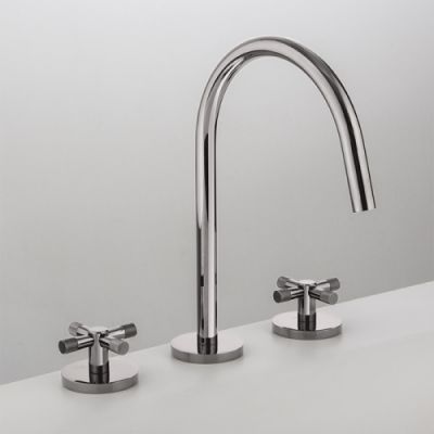 Gattoni MD Смеситель для раковины, 3 отв., ручки ALZO, цвет: хром MD100/21C0