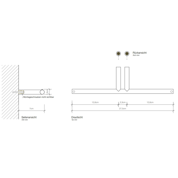 Decor Walther Mikado TPH2 Держатель туалетной бумаги, подвесной, цвет: розовое золото 520316