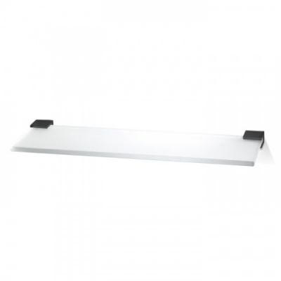 Decor Walther Corner GLA60 Полочка стеклянная 60x12см, подвесной, цвет: черный матовый 561060