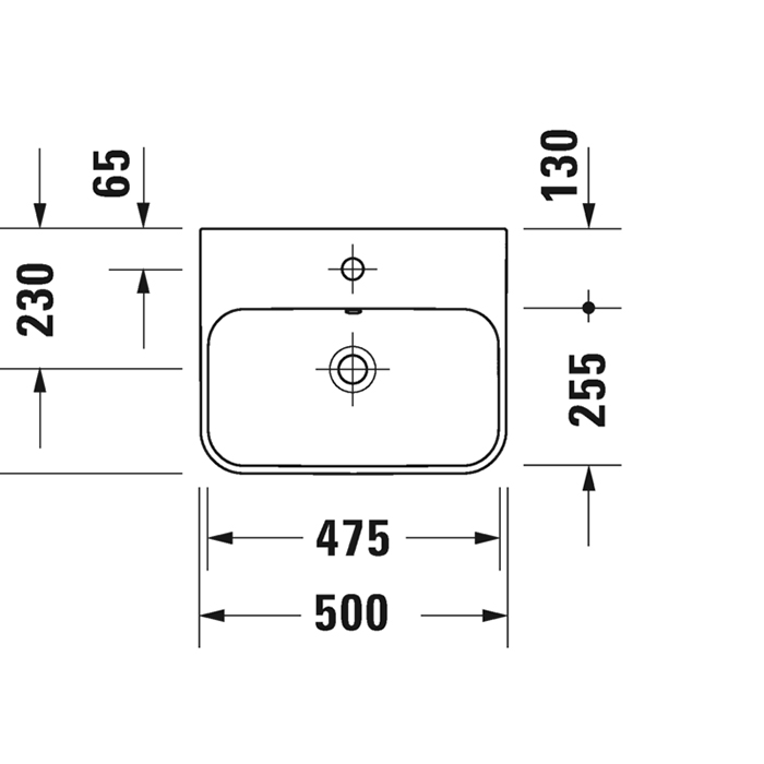 Duravit Happy D.2 Plus Раковина накладная, 50х40см., с 1 отв., выпуск с керамической крышкой, WonderGliss, цвет: Anthracite matt 23605013601