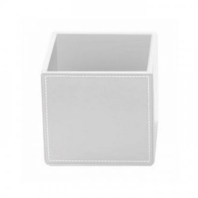 Decor Walther Brownie BOD1 Универсальная коробка 13x13x12.5см, настольная, цвет: белая кожа 930850