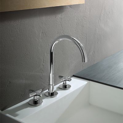 Fantini Icona Classic Смеситель для раковины, 3 отверстия, цвет: хром 53 02 R007