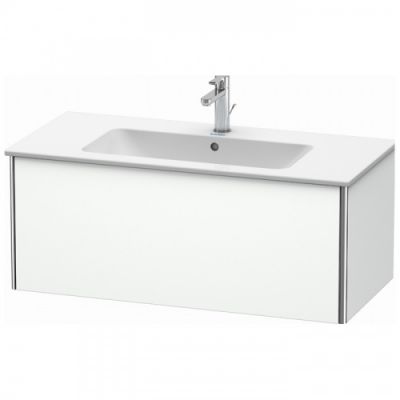 Duravit XSquare Тумба подвесная, 101х47.8х40см, с раковиной, с 1 выдв ящик, цвет: белый матовый XS407301818