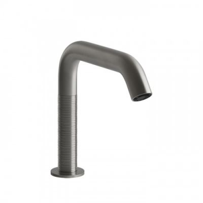 Gessi 316 Смеситель для раковины, 1 отв., электронный, с кран-фильтром для регулировки температуры и напора воды, цвет: Steel Brushed 54381#239