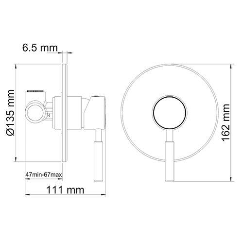 WasserKRAFT Wern 4251 Смеситель для душа, хром