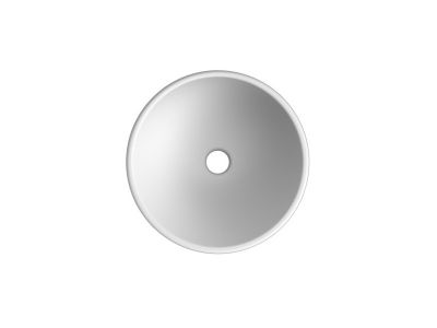 8009 THIN Раковина накладная d39 см, цвет White 