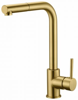 IMEX MALTA Выдвижной смеситель для раковины (браш золото PVD) GCE006/OC