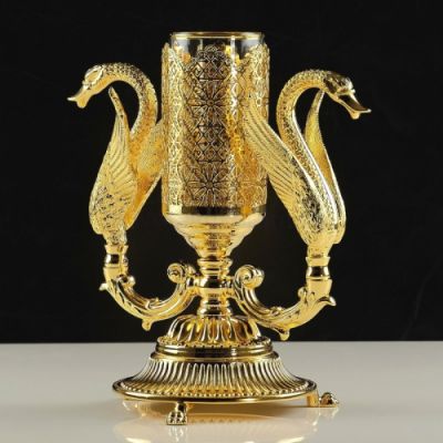 LUXOR Стакан настольный (два лебедя), стекло 26215