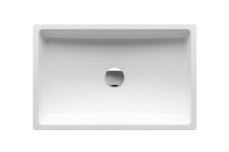 Раковина накладная 60x39 Ravak FORMY 01 600 D белый со скрытым переливом