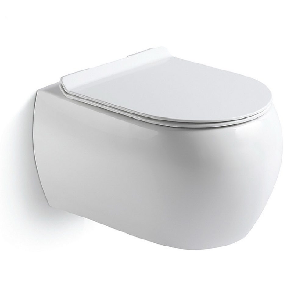 727W00 Подвесной унитаз B&W W-727 Rimless / UF seat cover / Fixing screw (500x365x350)