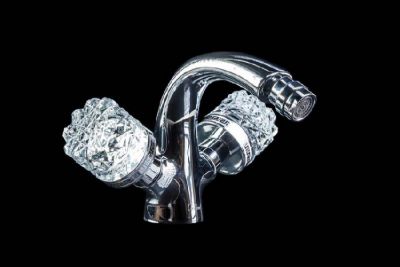 Смеситель для биде Boheme CRYSTAL Хром (двуручковый) 276-CRST