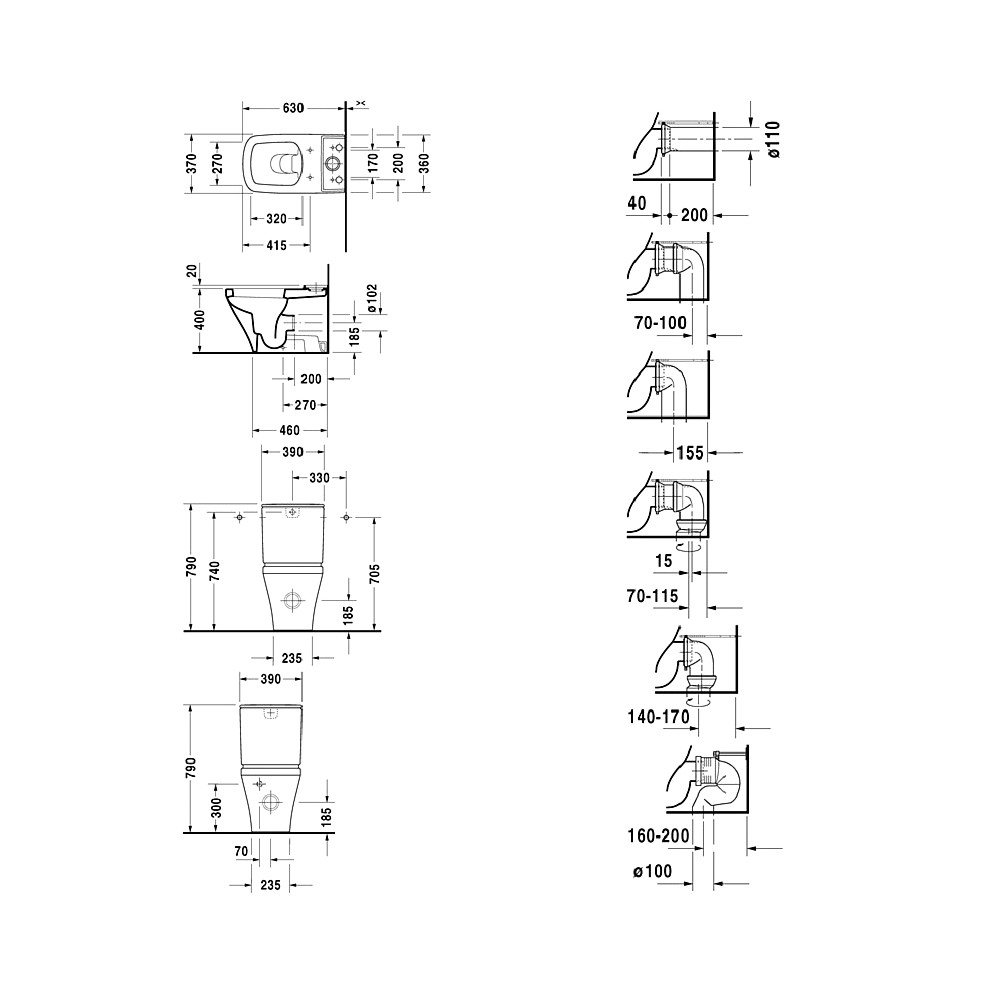 Унитаз с бачком Duravit DuraStyle