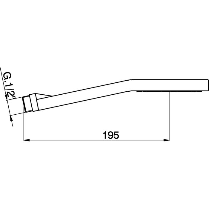 CISAL Shower Лейка душевая ручная с одним типом струи, цвет: хром DS01424021