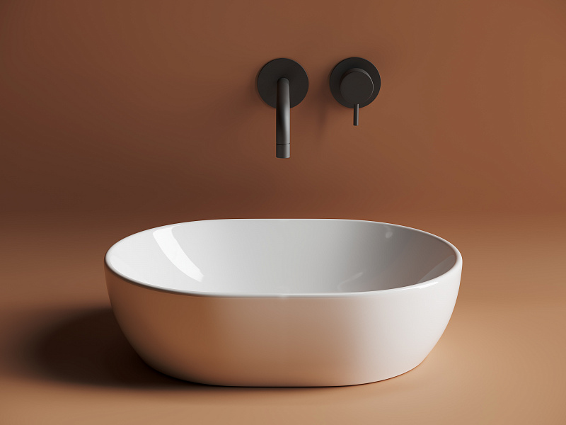 Умывальник чаша накладная овальная 480*350 Ceramica Nova Element