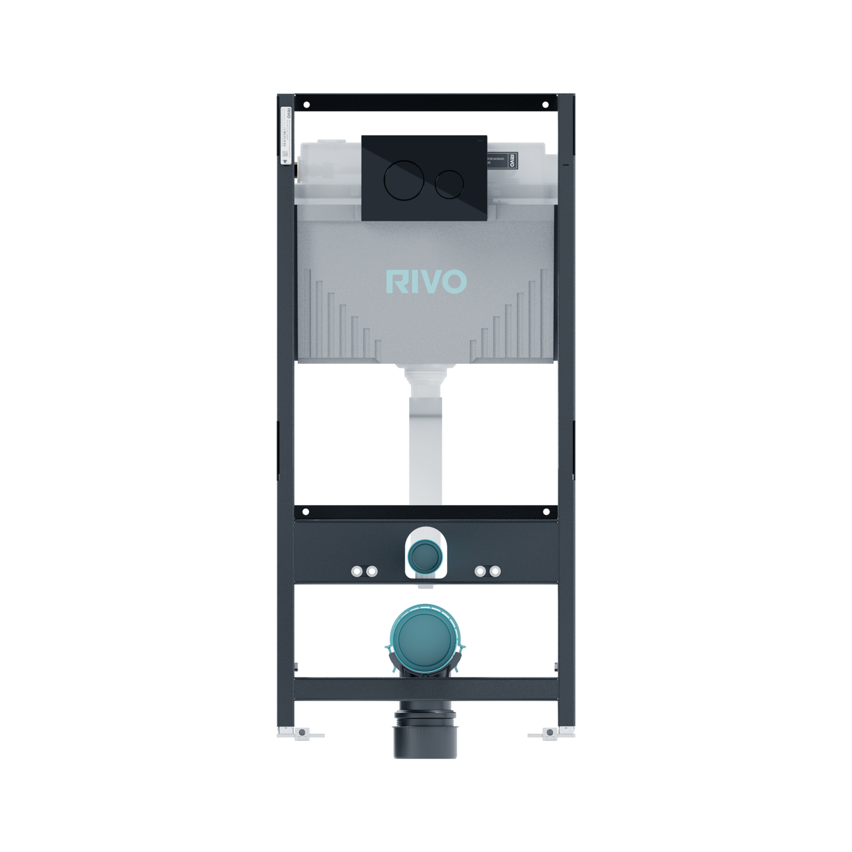 Инсталляция RIVO Set A для унитаза + Клавиша RIVO Touch Neo (черный)