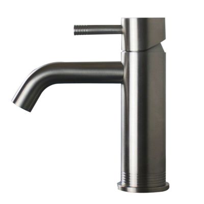 RU720E03Q AQUAELITE смеситель для раковины KINO, 3/8", шлифованная сталь
