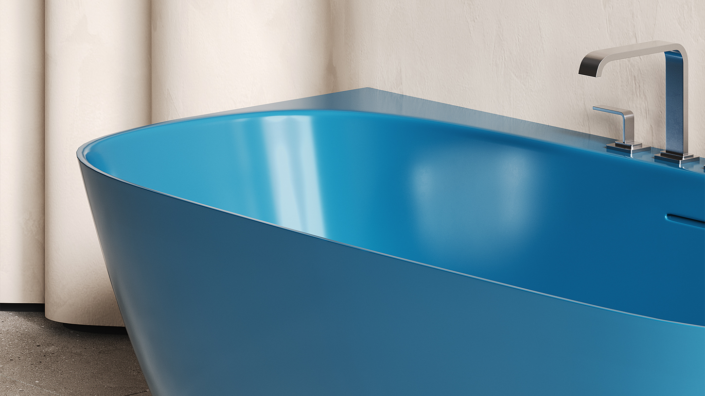 102512GF Salini NEW Sofia Wall Ванна пристенная 170x80 покраска по RAL глянцевая