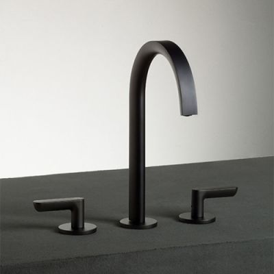 Fantini Icona Deco Смеситель для раковины, 3 отверстия, цвет: оружейная сталь 53 P5 R107