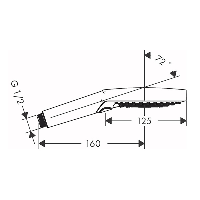 26014700 Hansgrohe Raindance Select S Ручной душ 120, 3jet, PowderRain, Rain, Whirl, цвет: белый матовый