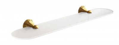 Gedy G-Romance, стеклянная полка (нагрузка до 6 кг), цвет бронза 7519/60(44)