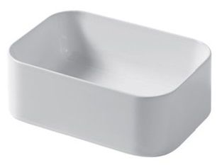 Disegno ceramica Slim, накладная прямоугольная рак. с закругл. краями 35х25 см, цвет beaver SL03524055