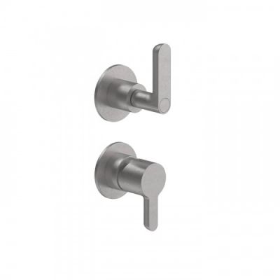 Fantini Icona Deco Смеситель для душа на 2 потока, встраиваемый, цвет: Raw Metal PVD 53 Q8 R685B