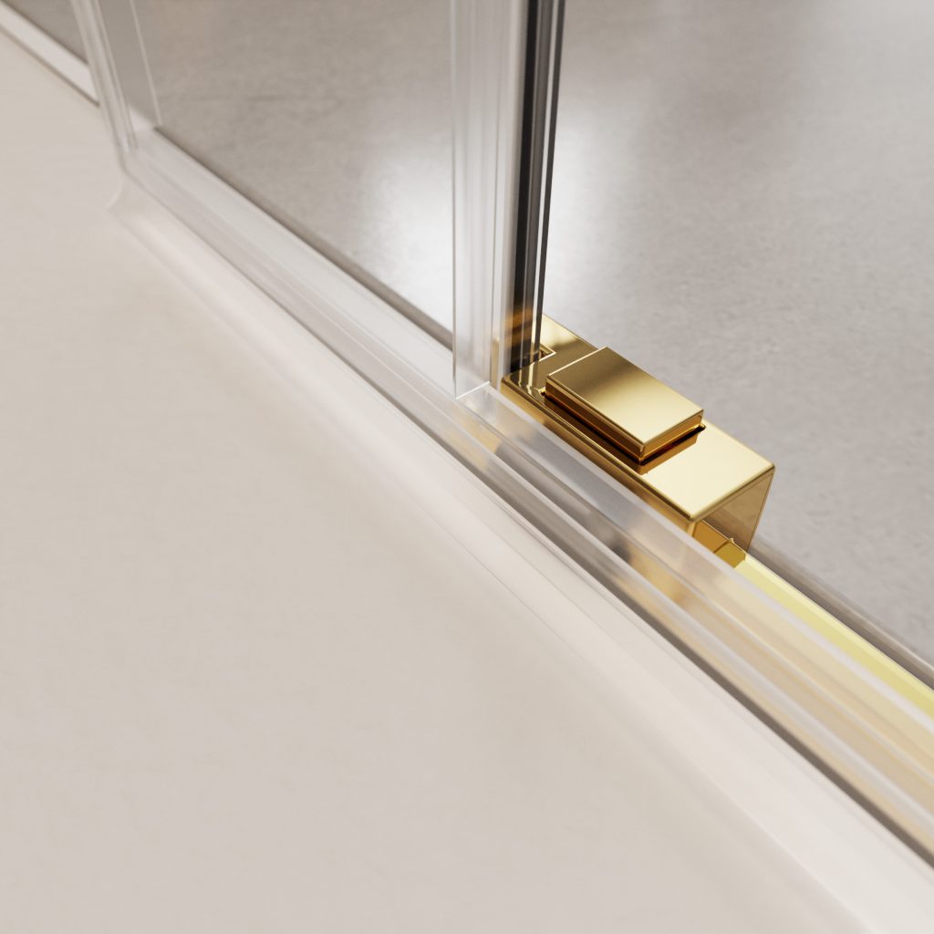 Раздвижные душевые двери 180 см IDEA Gold DWD 387128-09-01 профиль золото