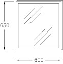 Jacob Delafon EB1440-NF Зеркало 60 см с подсветкой по периметру