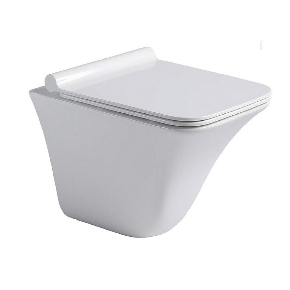 720W00 Подвесной унитаз B&W W-720 Rimless / UF seat cover / Fixing screw (500x355x370)