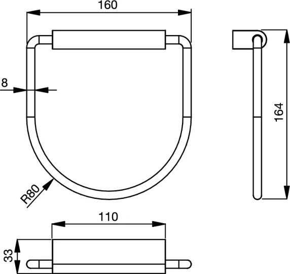 Полотенцедержатель-кольцо  Ideal Standard  CONNECT N1384AA