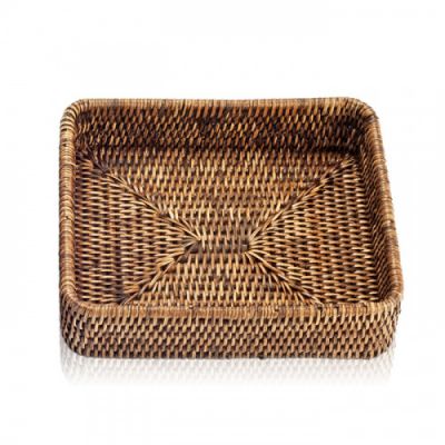 Decor Walther Basket Tab1 Лоток универсальный 18x22см, настольный, цвет: ротанг темный 931992