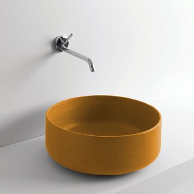 ArtCeram Cognac Раковина 42 см, без отв., накладная, без слив-перелива, цвет: ombra cipro naturale