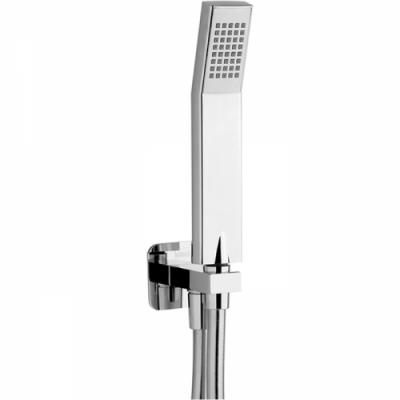 CISAL Shower Душевой гарнитур:ручная лейка,шланг 150 см,вывод с держателем, цвет: хром DS01880021