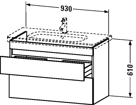 Тумба под раковину Duravit DuraStyle DS648202222
