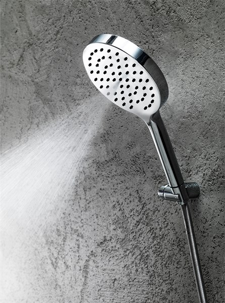 DC020A07Q AquaElite душевая лейка из ABS пластика с 3-мя режимами, 1/2"шлифованный никель