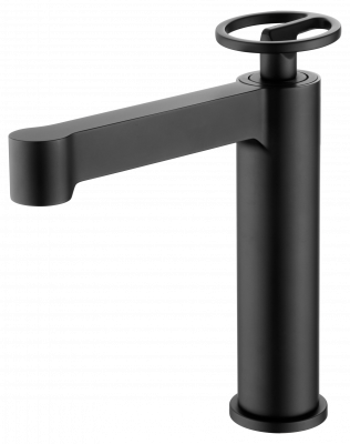 IMEX OLIMPO Смеситель для раковины чёрный маовый BDC033-1NG