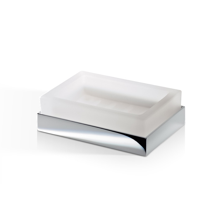 Decor Walther Corner STS Мыльница настольная, стекло сатинированное, цвет: хром 562600