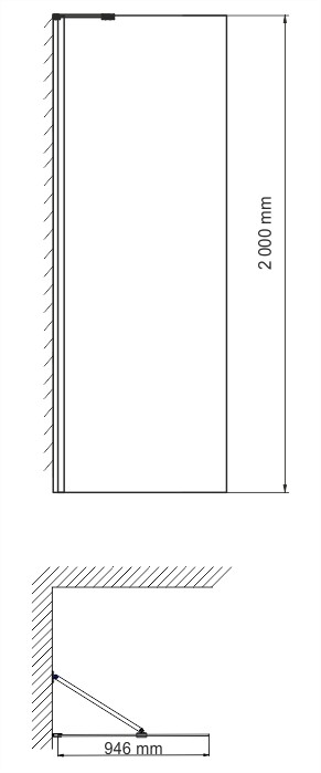 Aller 10H10-RP100 Обратная панель Размеры (Ш/В/Г): 100х200 см