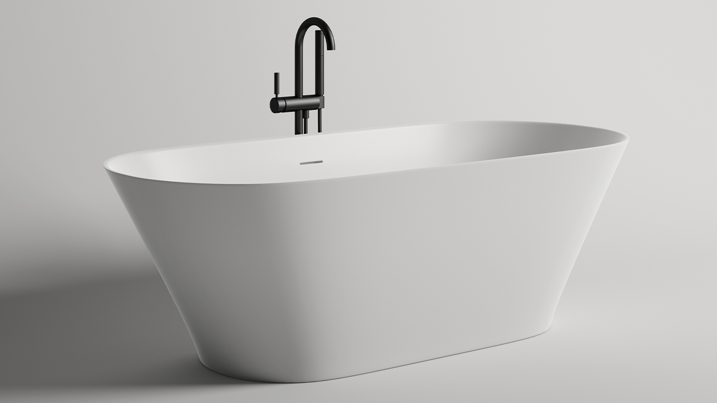 Salini MONA Ванна отдельностоящая 180x80 белый глянец 102911G